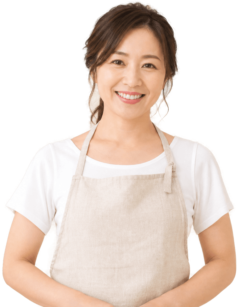 笑顔の主婦