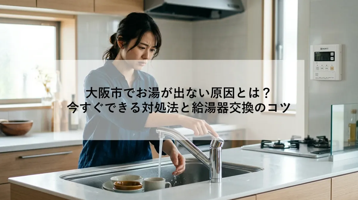 大阪市でお湯が出ない原因とは?|今すぐできる対処法と給湯器交換のコツ